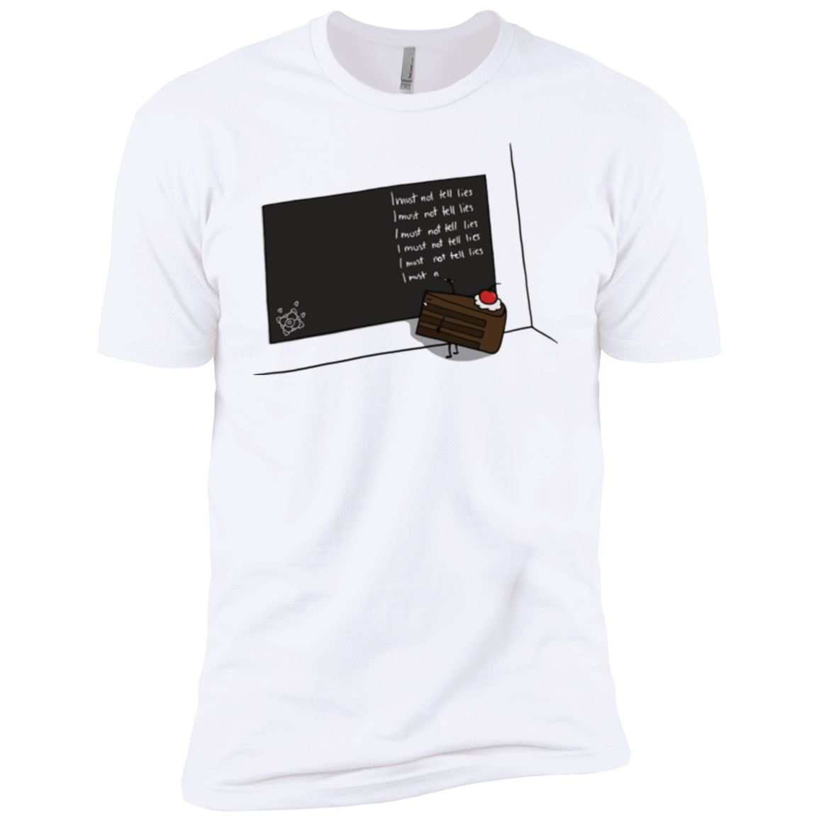 T-Shirts White / YXS The Cake is a Lie Boys Premium T-Shirt