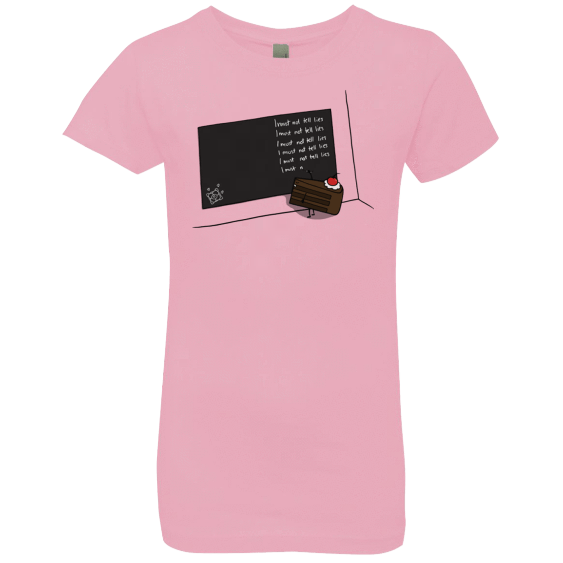 T-Shirts Light Pink / YXS The Cake is a Lie Girls Premium T-Shirt