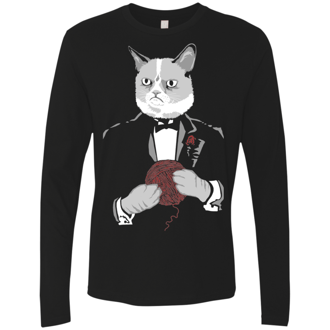 T-Shirts Black / Small The Catfather Men's Premium Long Sleeve