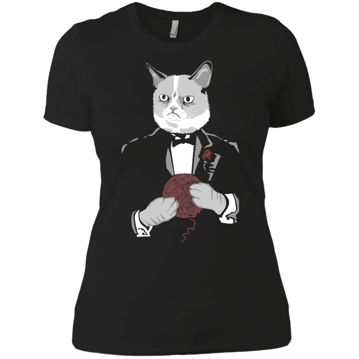 T-Shirts Black / X-Small The Catfather Women's Premium T-Shirt