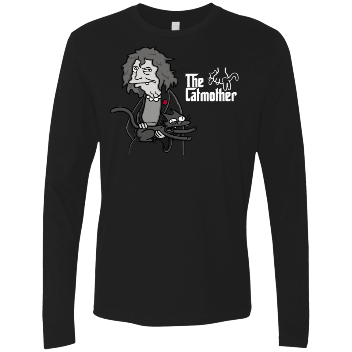 T-Shirts Black / S The Catmother Men's Premium Long Sleeve
