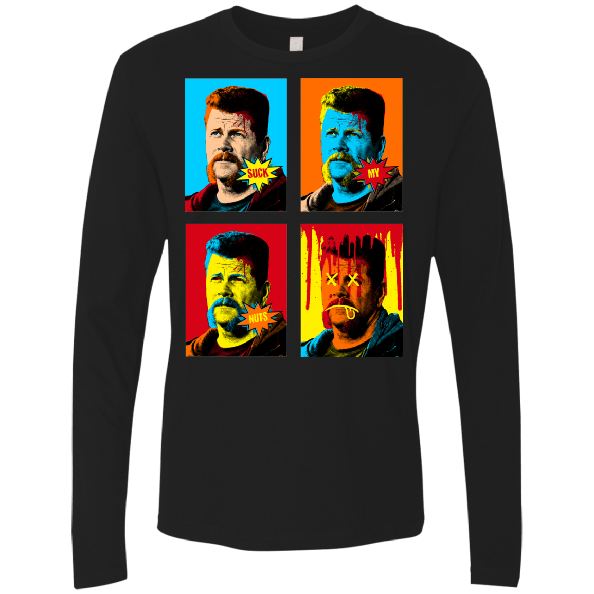 T-Shirts Black / Small The Champ Pop Men's Premium Long Sleeve