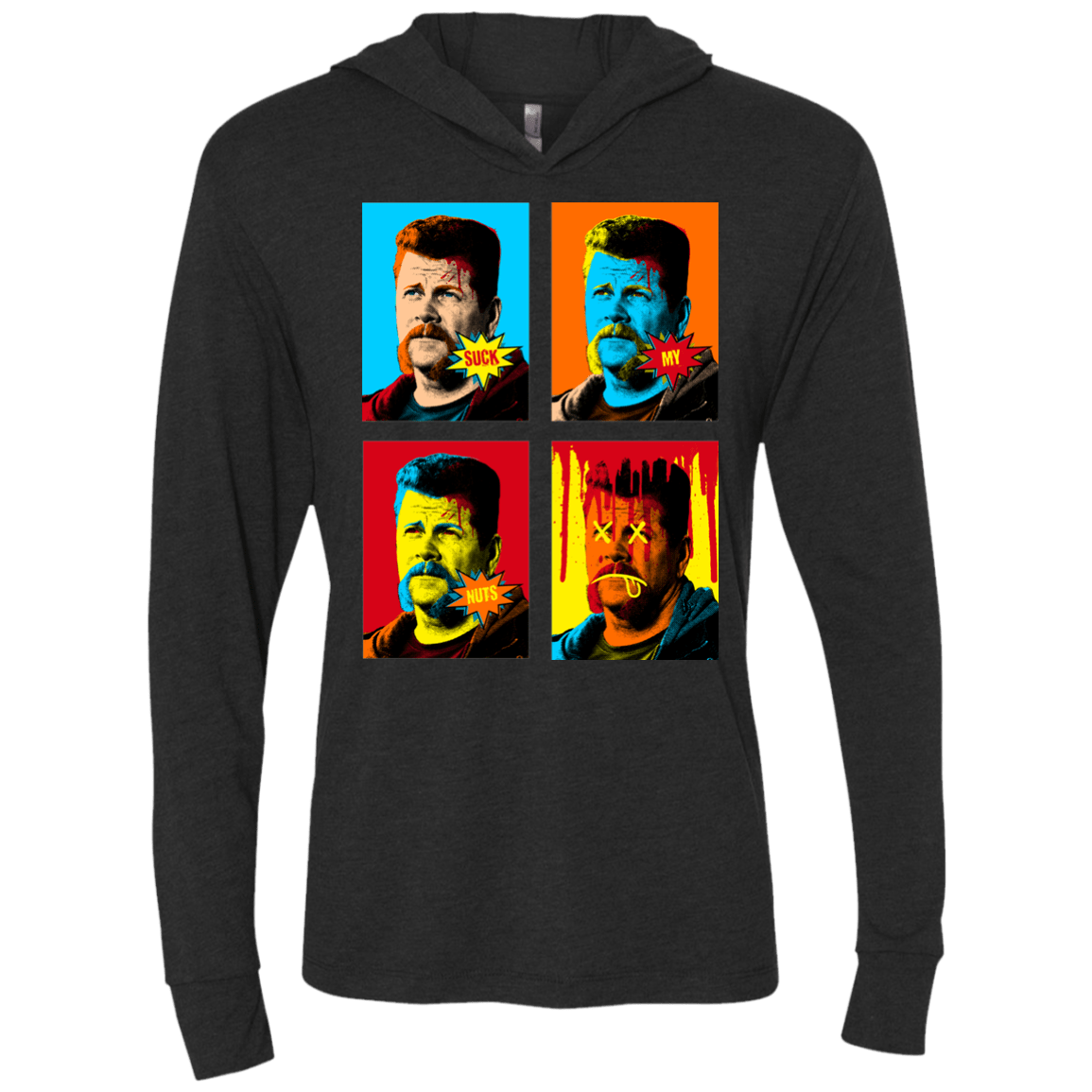 T-Shirts Vintage Black / X-Small The Champ Pop Triblend Long Sleeve Hoodie Tee