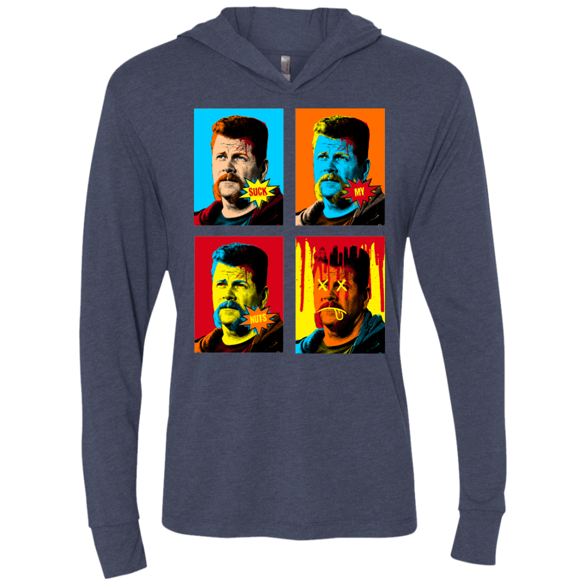 T-Shirts Vintage Navy / X-Small The Champ Pop Triblend Long Sleeve Hoodie Tee