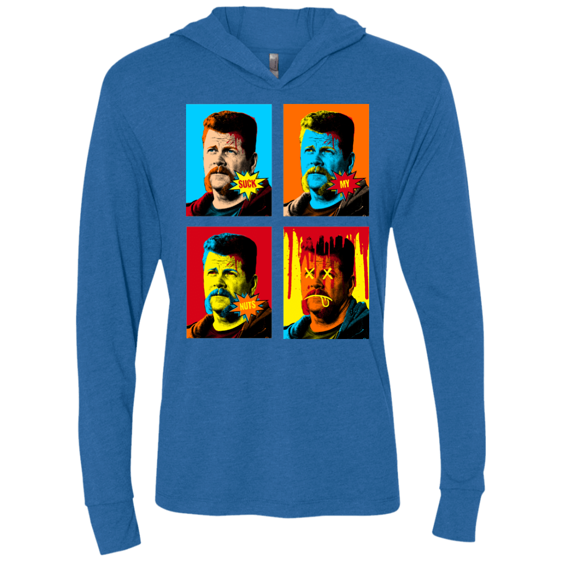 T-Shirts Vintage Royal / X-Small The Champ Pop Triblend Long Sleeve Hoodie Tee