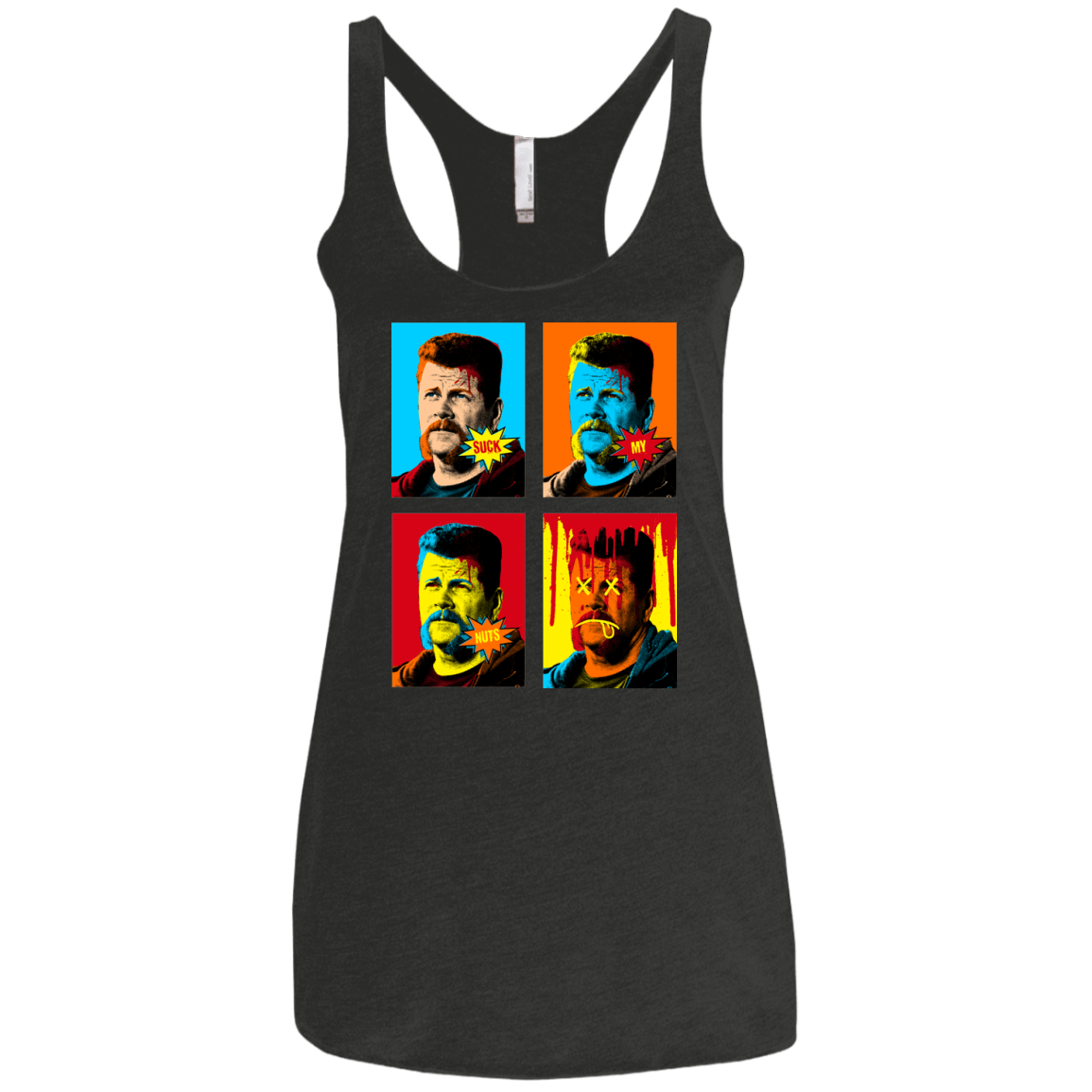 T-Shirts Vintage Black / X-Small The Champ Pop Women's Triblend Racerback Tank