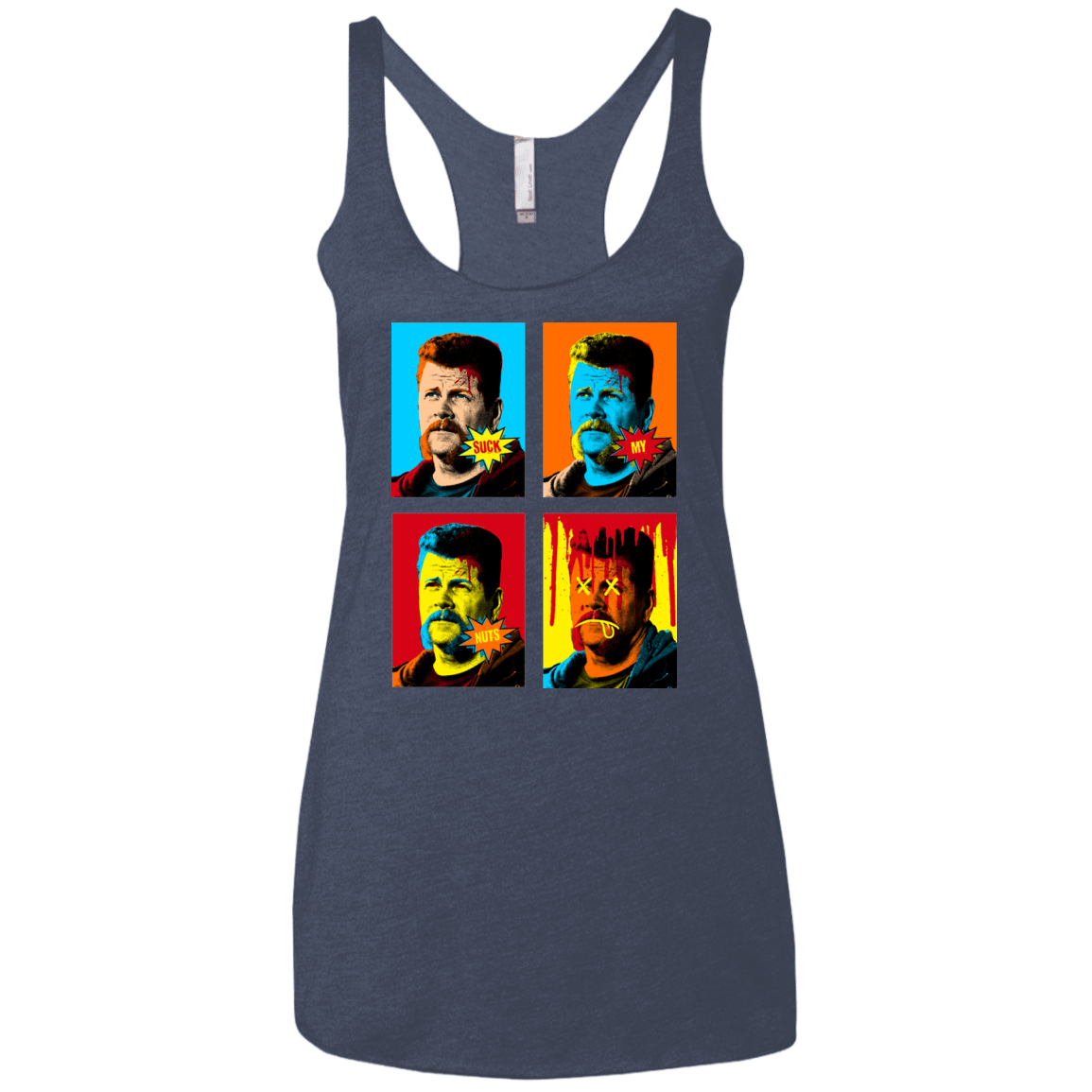 T-Shirts Vintage Navy / X-Small The Champ Pop Women's Triblend Racerback Tank