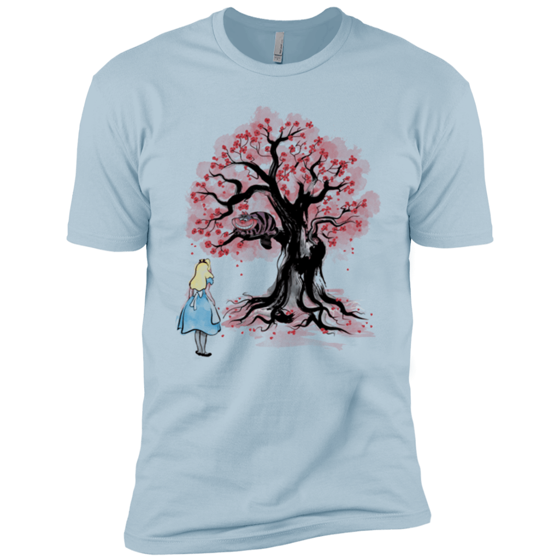 T-Shirts Light Blue / YXS The Cheshire's tree Sumi-e Boys Premium T-Shirt