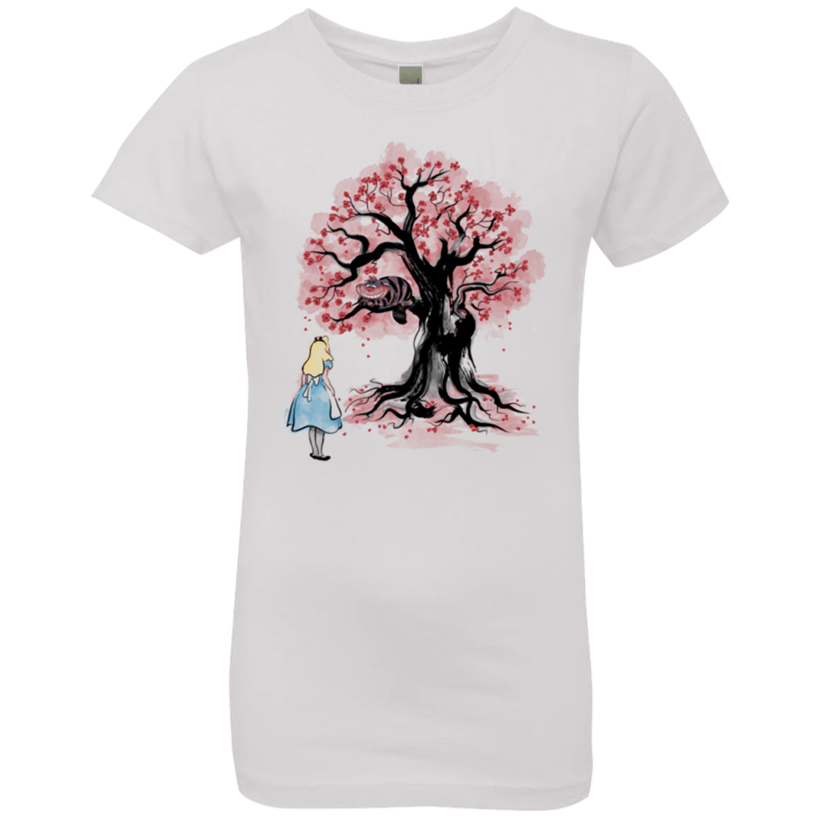 T-Shirts White / YXS The Cheshire's tree Sumi-e Girls Premium T-Shirt
