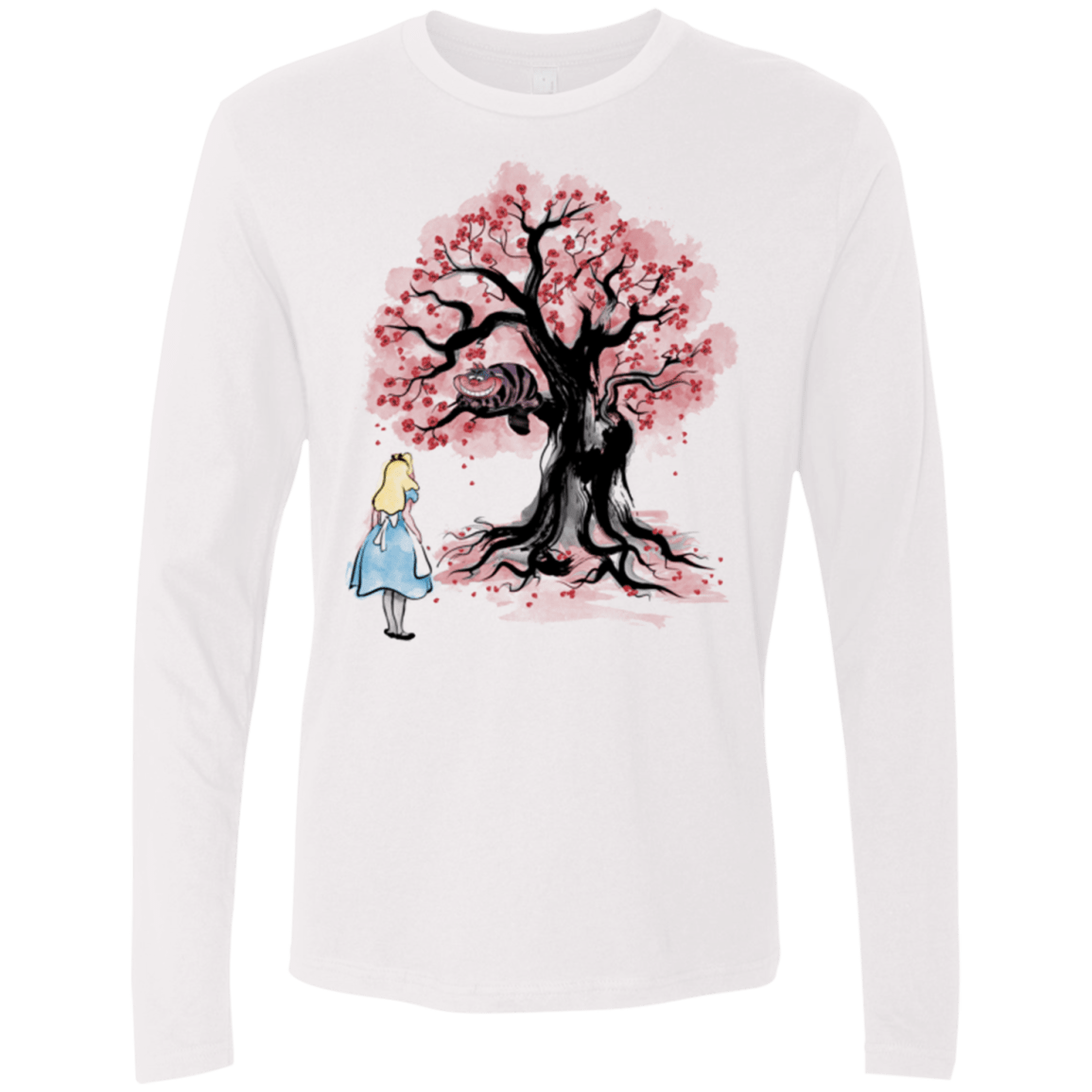 The Cheshire's tree Sumi-e Men's Premium Long Sleeve