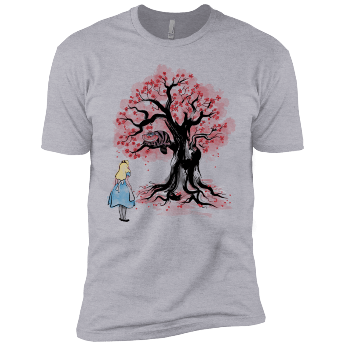 T-Shirts Heather Grey / X-Small The Cheshire's tree Sumi-e Men's Premium T-Shirt