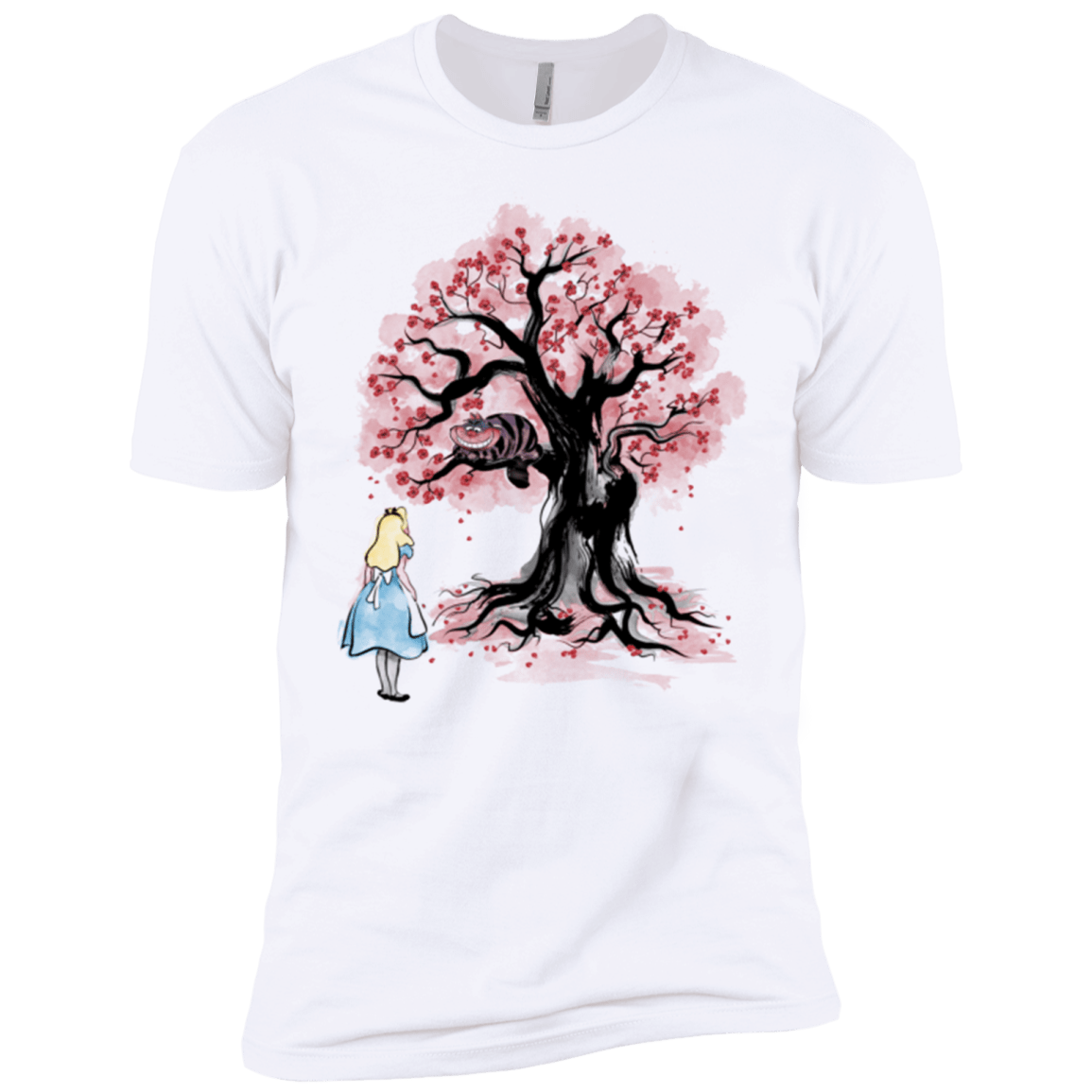 T-Shirts White / X-Small The Cheshire's tree Sumi-e Men's Premium T-Shirt
