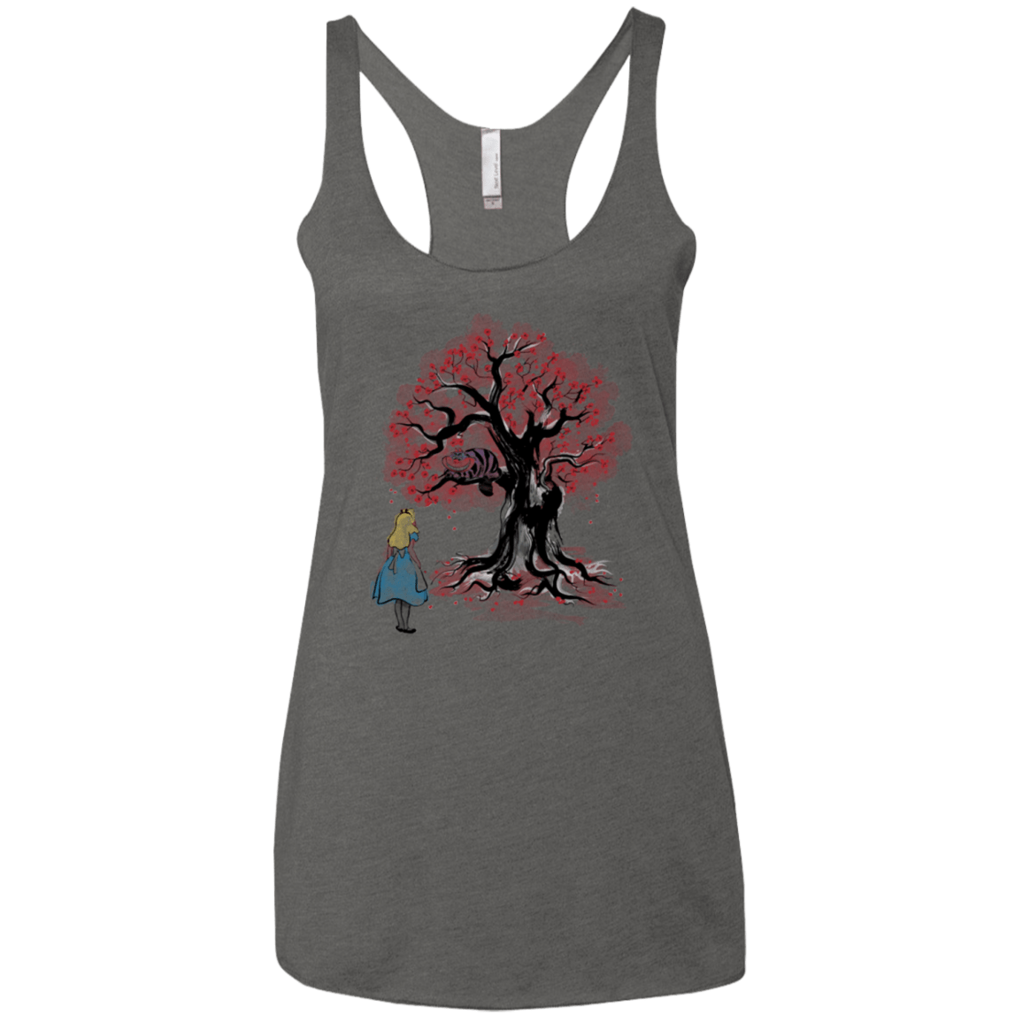 T-Shirts Premium Heather / X-Small The Cheshire's tree Sumi-e Women's Triblend Racerback Tank