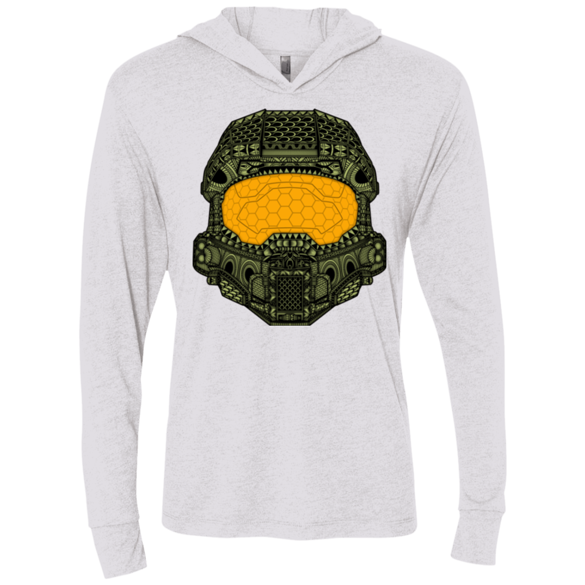 T-Shirts Heather White / X-Small The Chief Triblend Long Sleeve Hoodie Tee