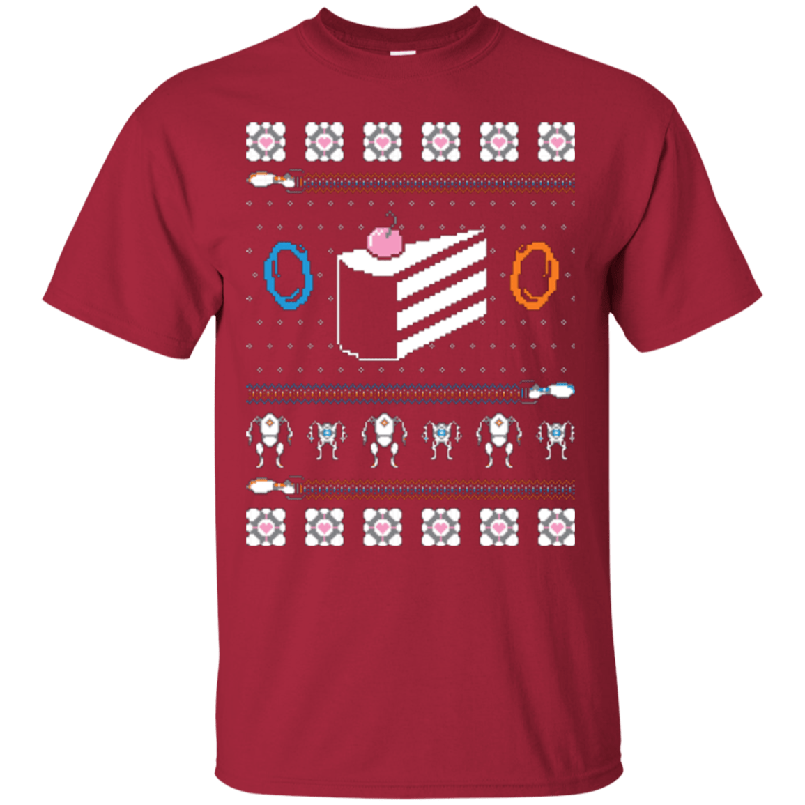 T-Shirts Cardinal / Small The Christmas Cake Is A Lie T-Shirt