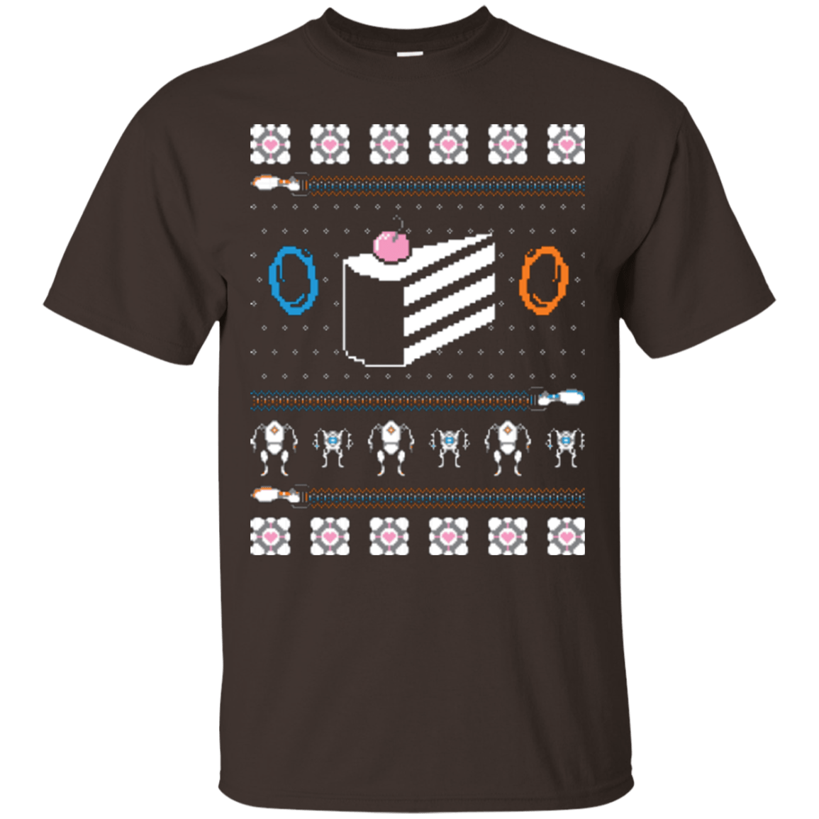 T-Shirts Dark Chocolate / Small The Christmas Cake Is A Lie T-Shirt