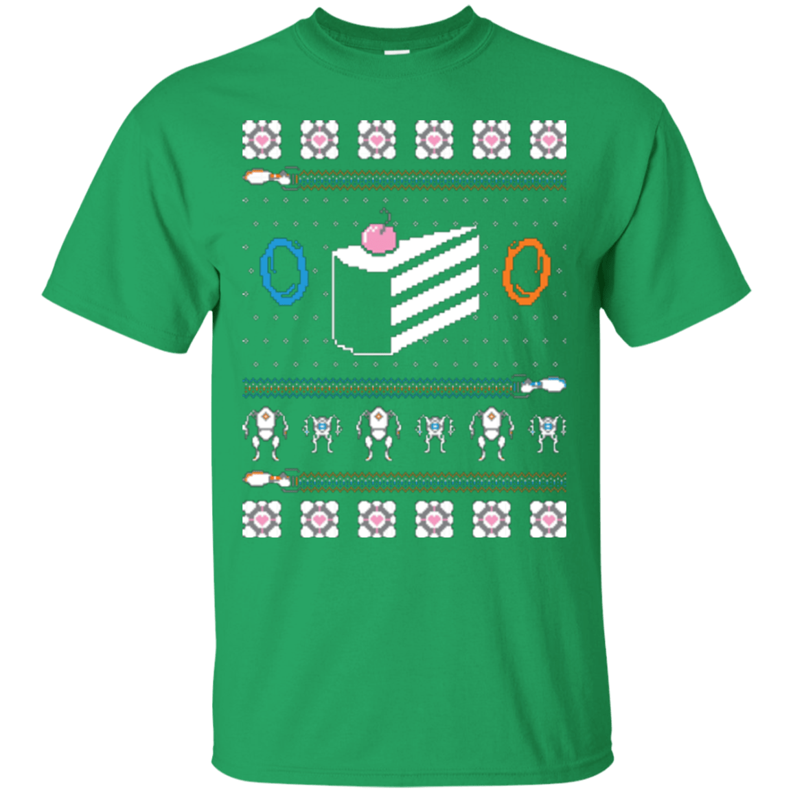 T-Shirts Irish Green / Small The Christmas Cake Is A Lie T-Shirt