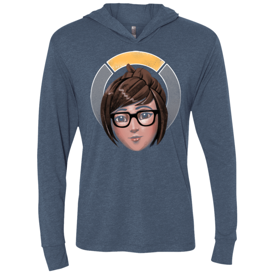 T-Shirts Indigo / X-Small The Climatologist Triblend Long Sleeve Hoodie Tee