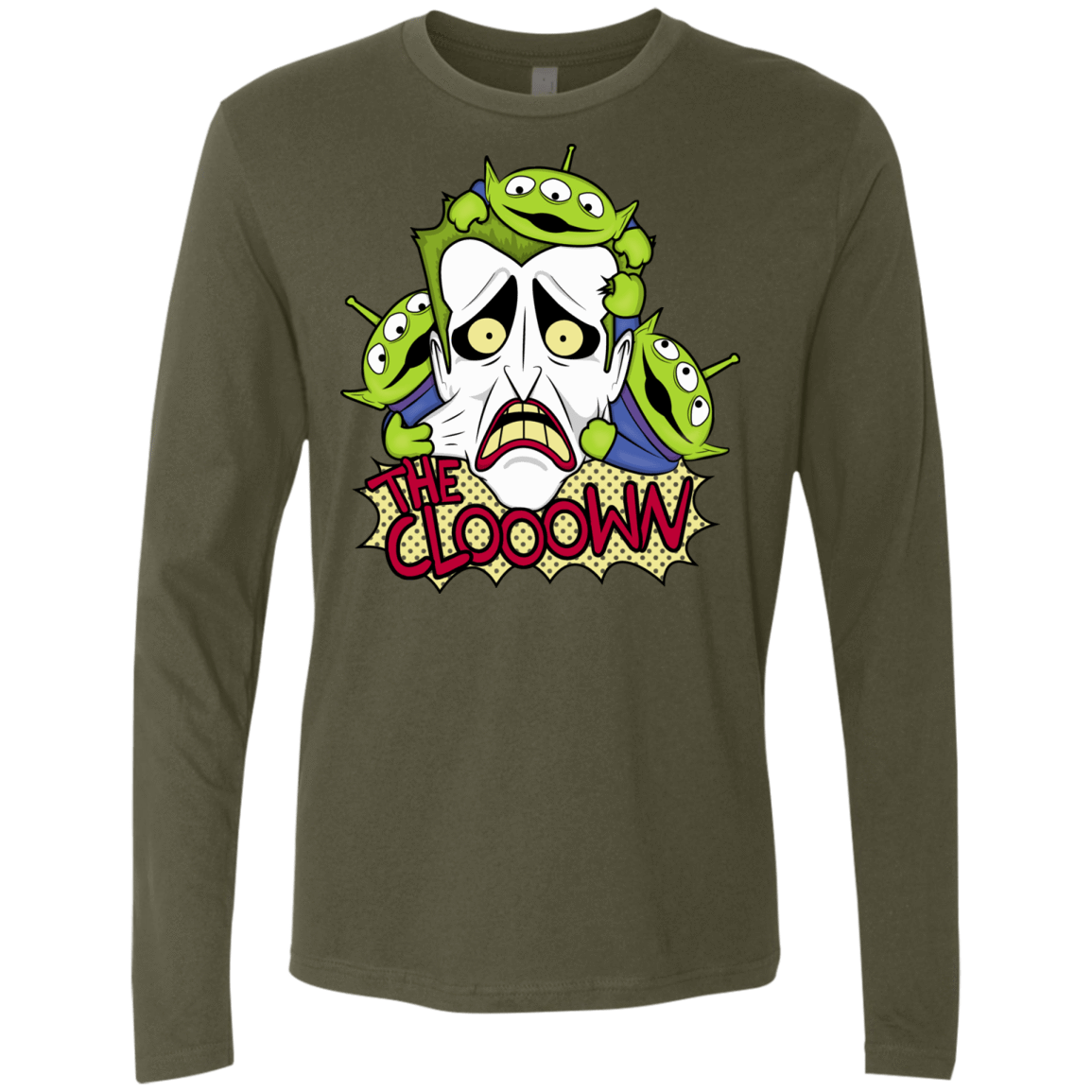 T-Shirts Military Green / Small The clooown Men's Premium Long Sleeve