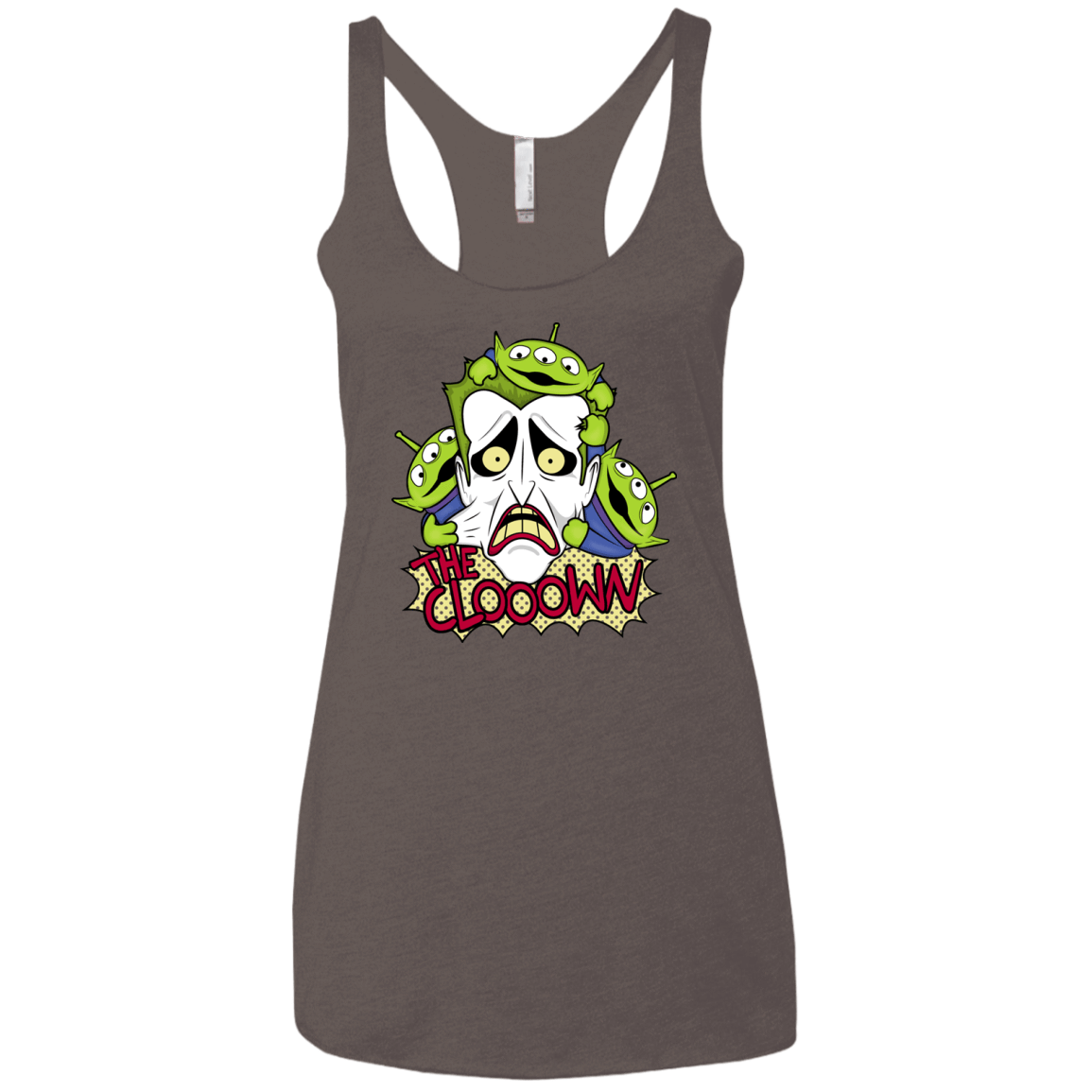 T-Shirts Macchiato / X-Small The clooown Women's Triblend Racerback Tank