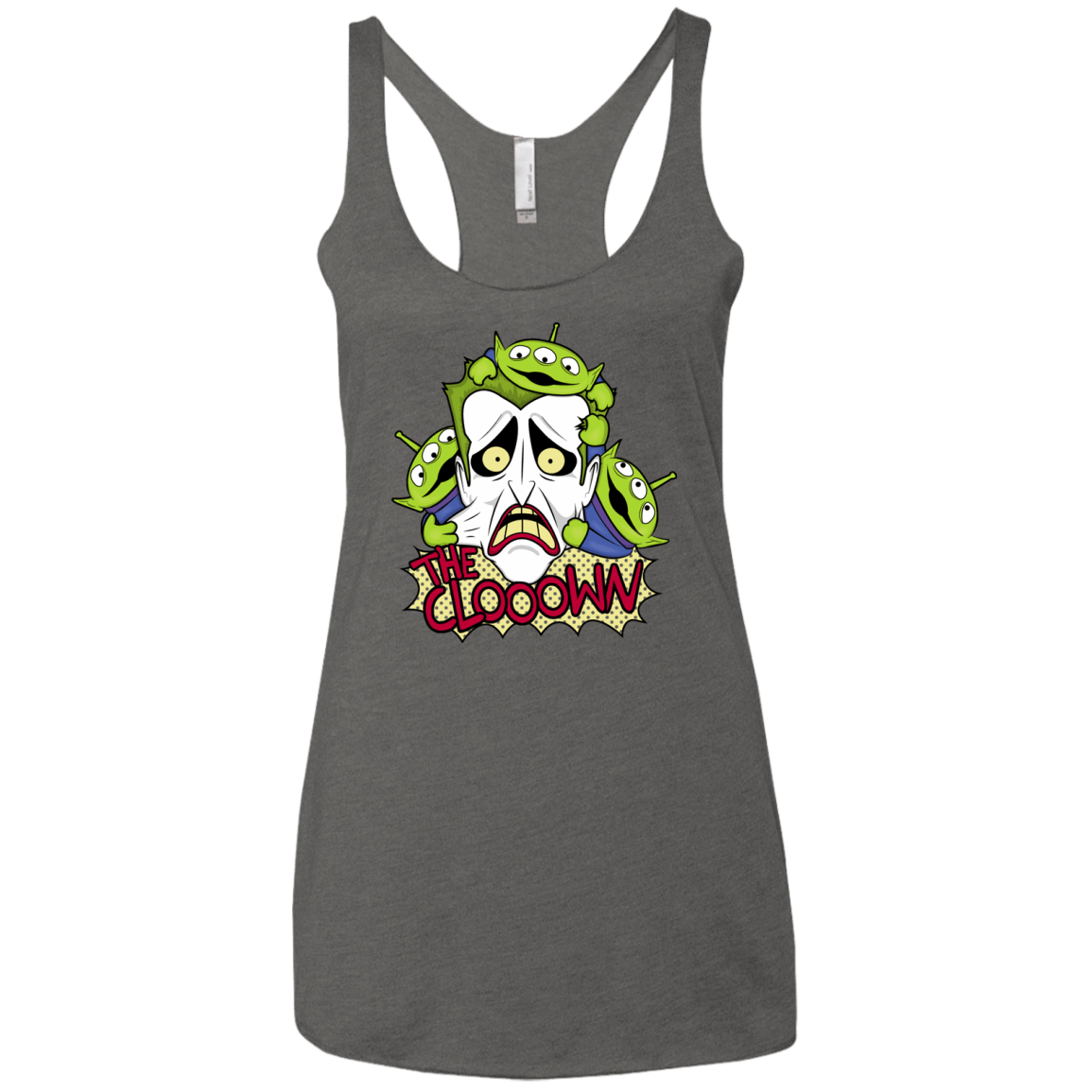T-Shirts Premium Heather / X-Small The clooown Women's Triblend Racerback Tank