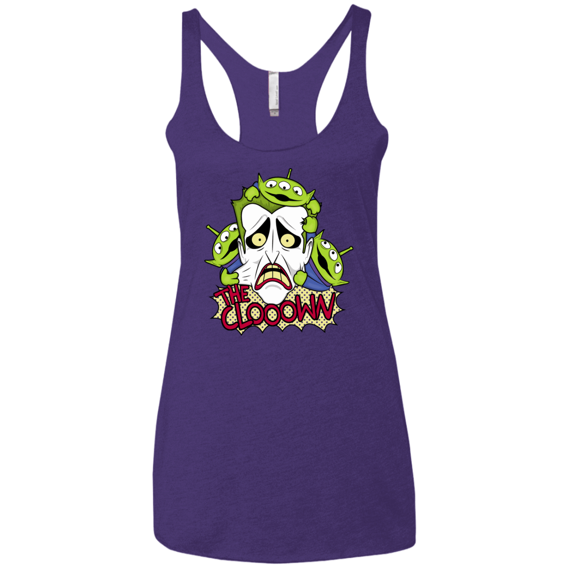 T-Shirts Purple Rush / X-Small The clooown Women's Triblend Racerback Tank