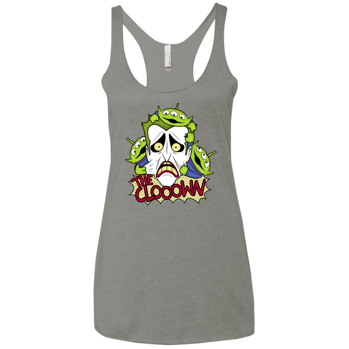 T-Shirts Venetian Grey / X-Small The clooown Women's Triblend Racerback Tank