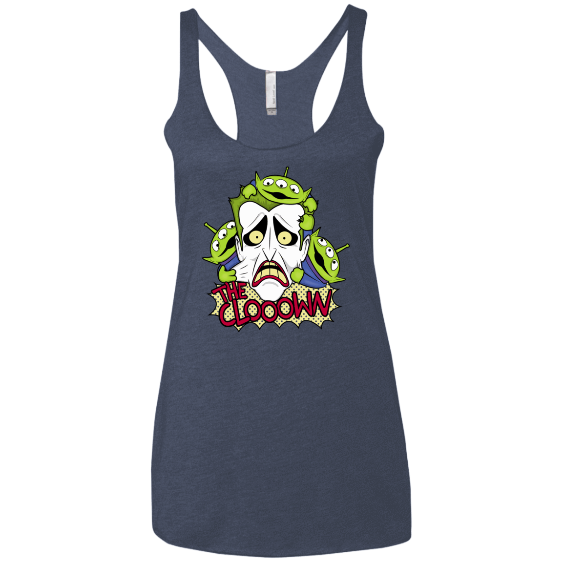 T-Shirts Vintage Navy / X-Small The clooown Women's Triblend Racerback Tank