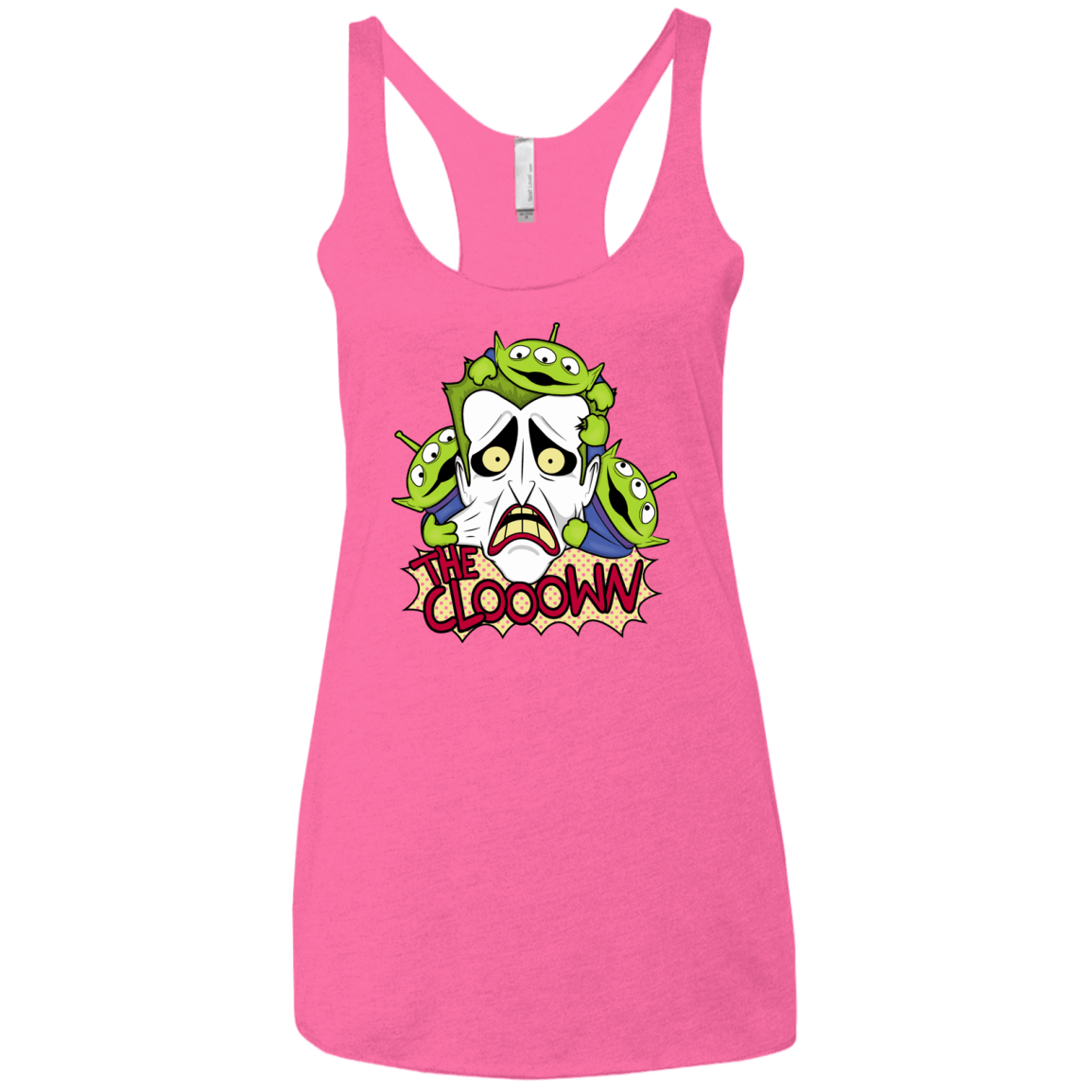 T-Shirts Vintage Pink / X-Small The clooown Women's Triblend Racerback Tank