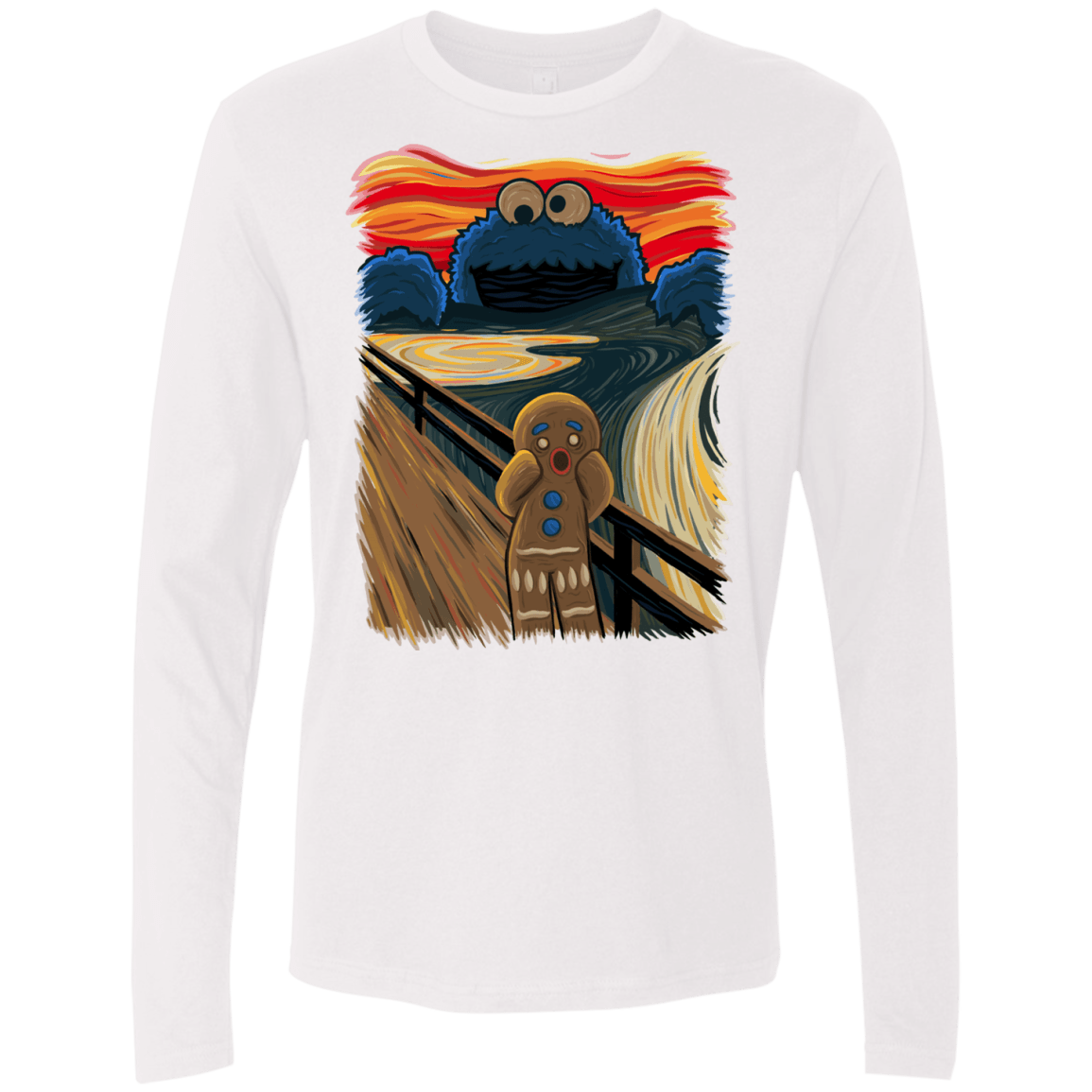 T-Shirts White / Small The Cookie Muncher Men's Premium Long Sleeve