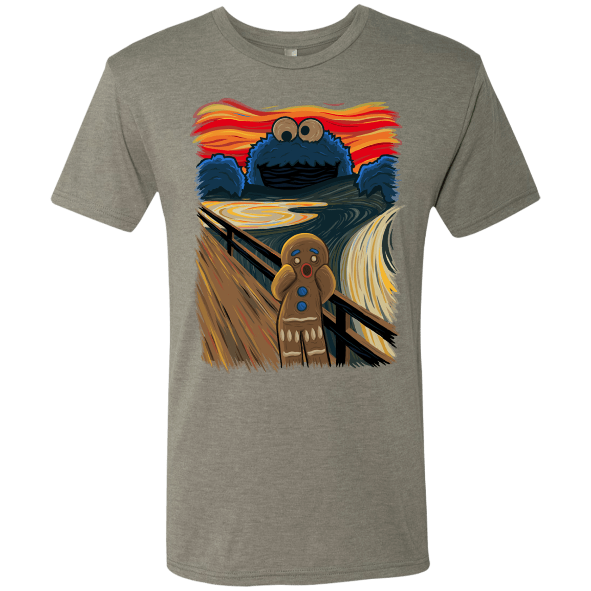T-Shirts Venetian Grey / Small The Cookie Muncher Men's Triblend T-Shirt