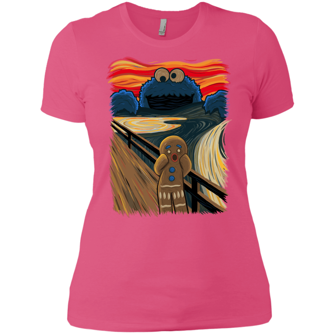 T-Shirts Hot Pink / X-Small The Cookie Muncher Women's Premium T-Shirt