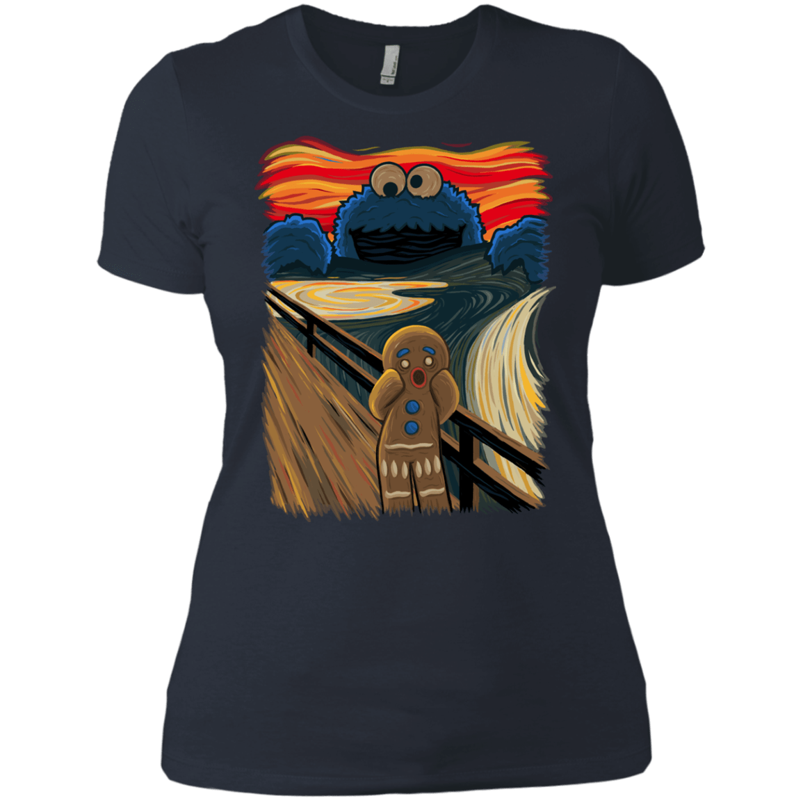 T-Shirts Indigo / X-Small The Cookie Muncher Women's Premium T-Shirt