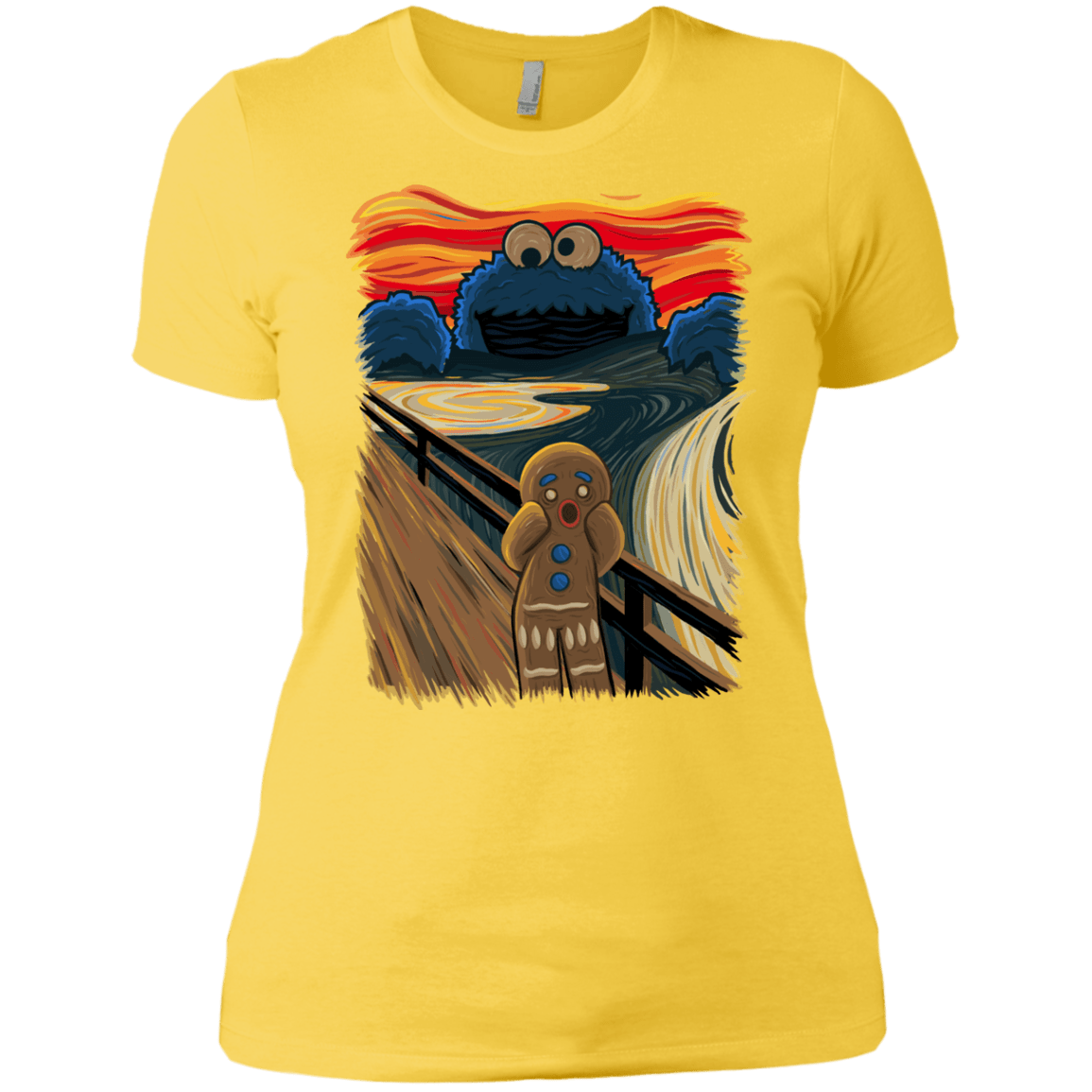 T-Shirts Vibrant Yellow / X-Small The Cookie Muncher Women's Premium T-Shirt