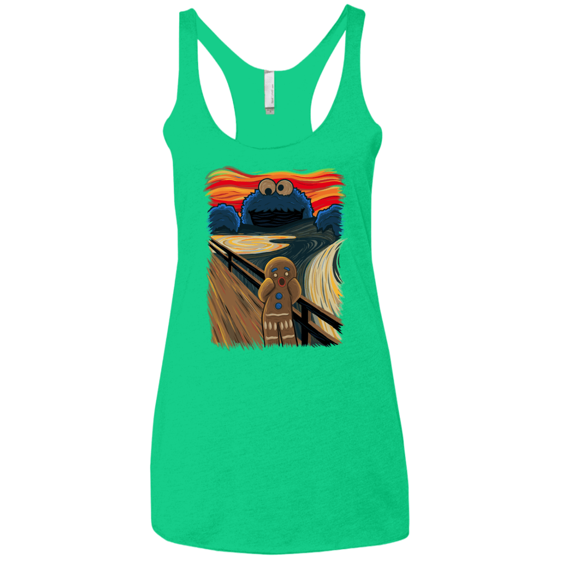 T-Shirts Envy / X-Small The Cookie Muncher Women's Triblend Racerback Tank