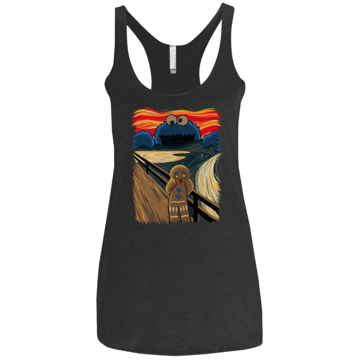 T-Shirts Vintage Black / X-Small The Cookie Muncher Women's Triblend Racerback Tank