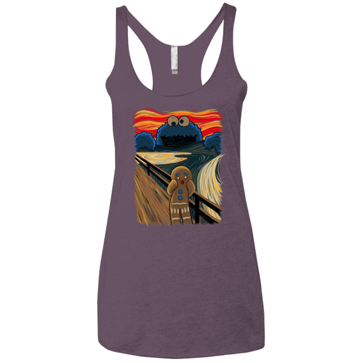 T-Shirts Vintage Purple / X-Small The Cookie Muncher Women's Triblend Racerback Tank