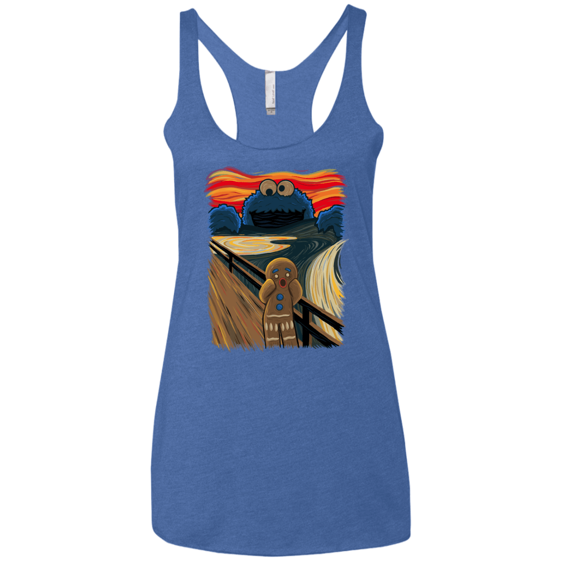T-Shirts Vintage Royal / X-Small The Cookie Muncher Women's Triblend Racerback Tank