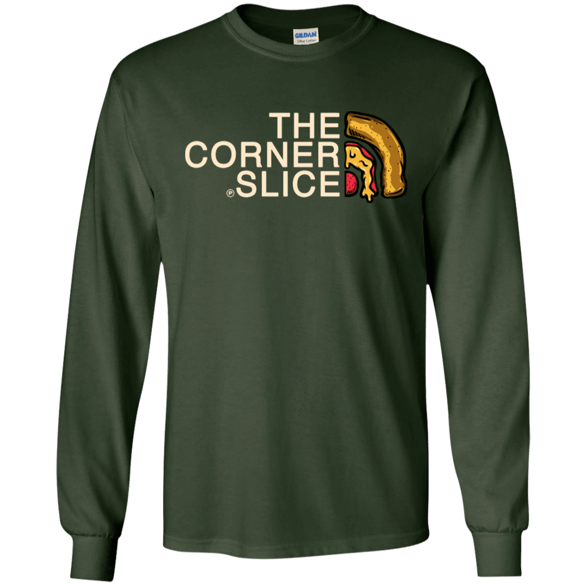 T-Shirts Forest Green / S The Corner Slice Men's Long Sleeve T-Shirt