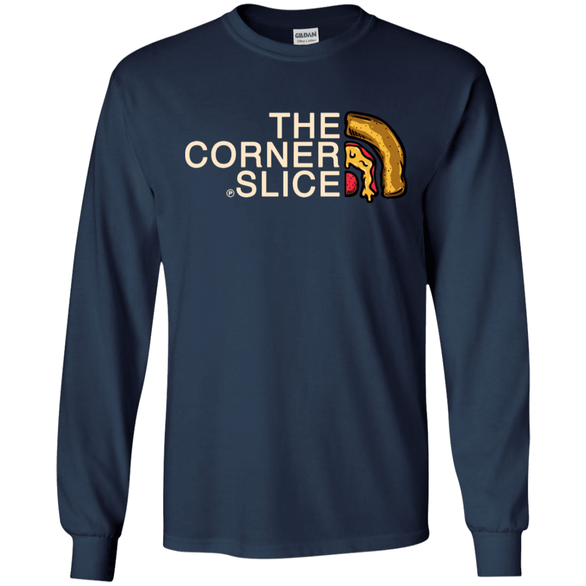 T-Shirts Navy / S The Corner Slice Men's Long Sleeve T-Shirt