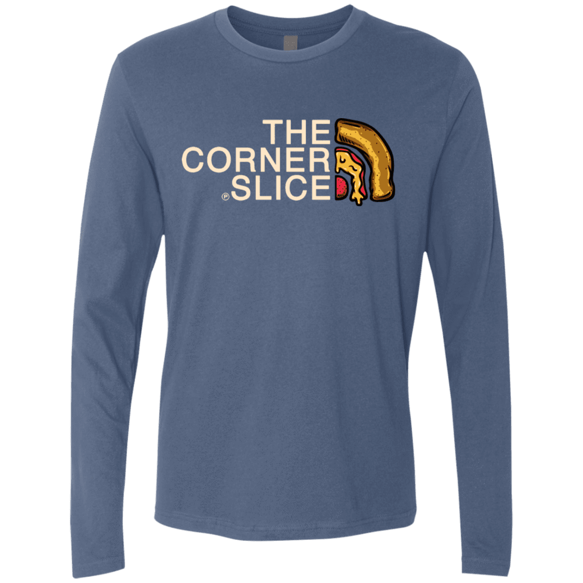 T-Shirts Indigo / S The Corner Slice Men's Premium Long Sleeve