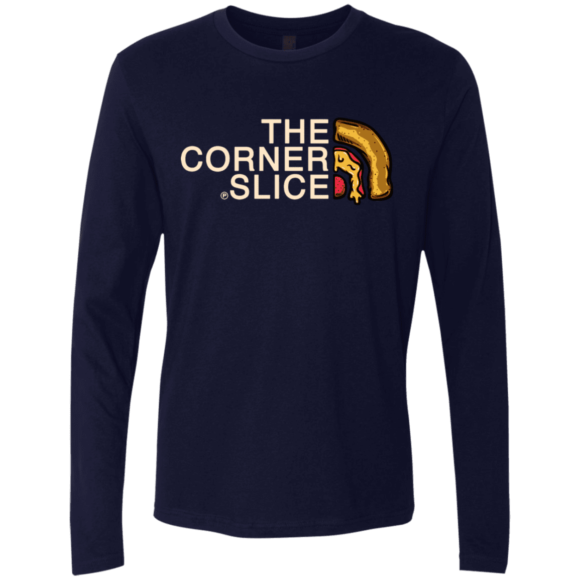 T-Shirts Midnight Navy / S The Corner Slice Men's Premium Long Sleeve