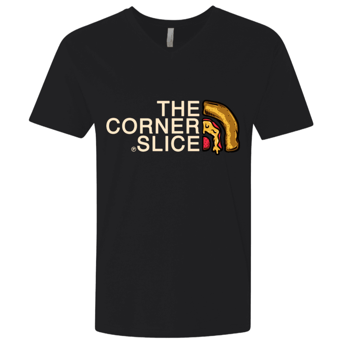 T-Shirts Black / X-Small The Corner Slice Men's Premium V-Neck