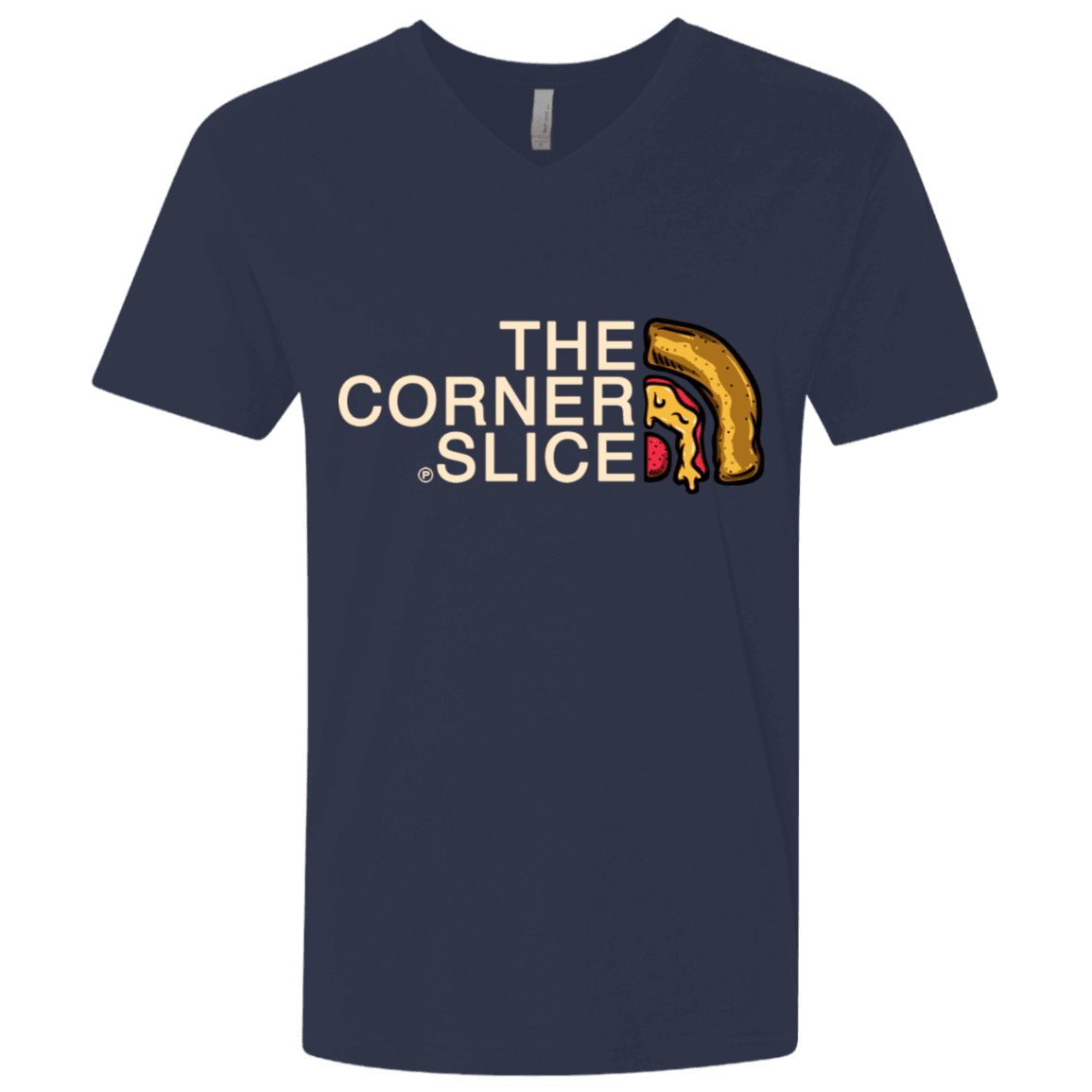 T-Shirts Midnight Navy / X-Small The Corner Slice Men's Premium V-Neck