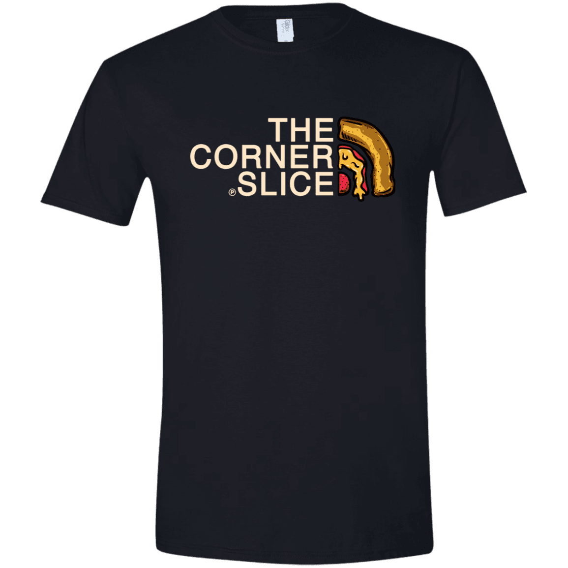 T-Shirts Black / X-Small The Corner Slice Men's Semi-Fitted Softstyle