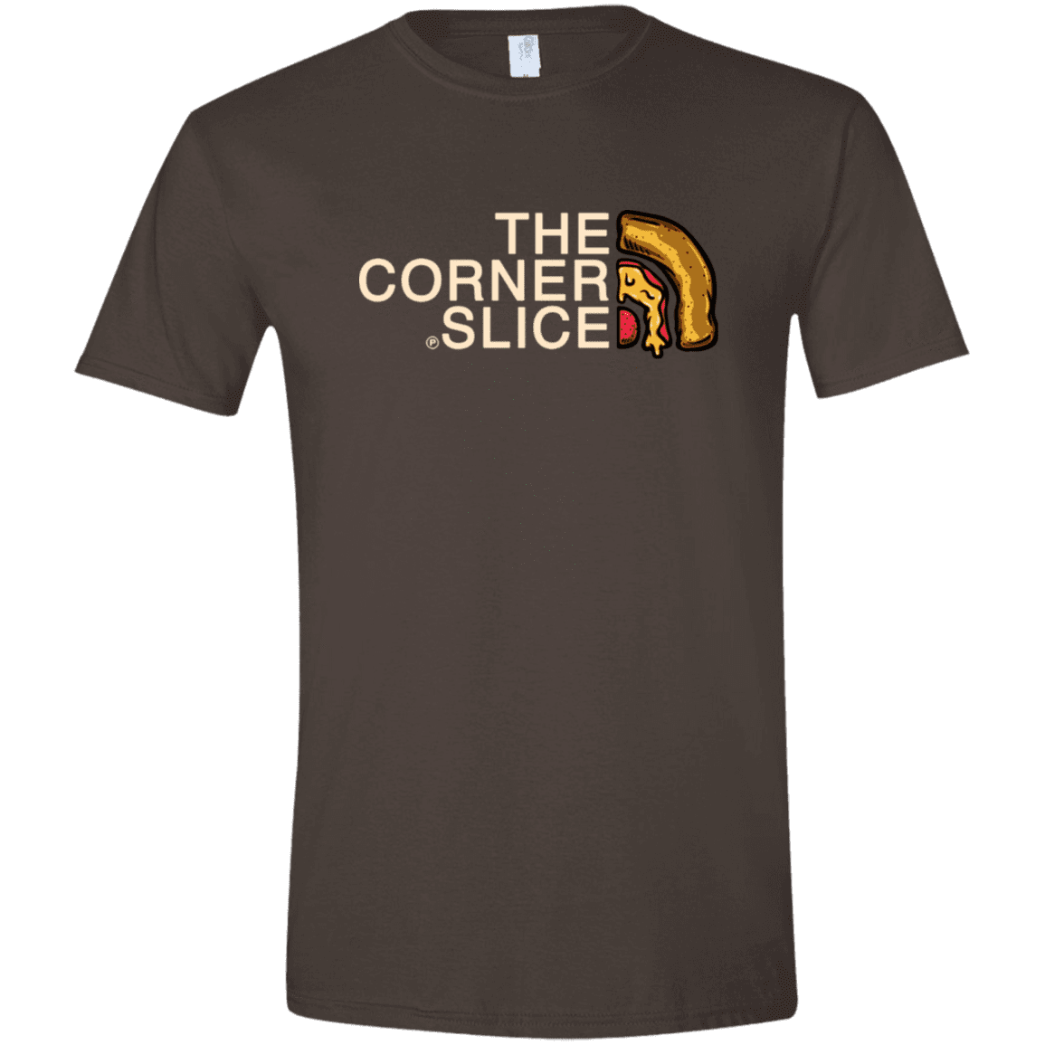 T-Shirts Dark Chocolate / S The Corner Slice Men's Semi-Fitted Softstyle