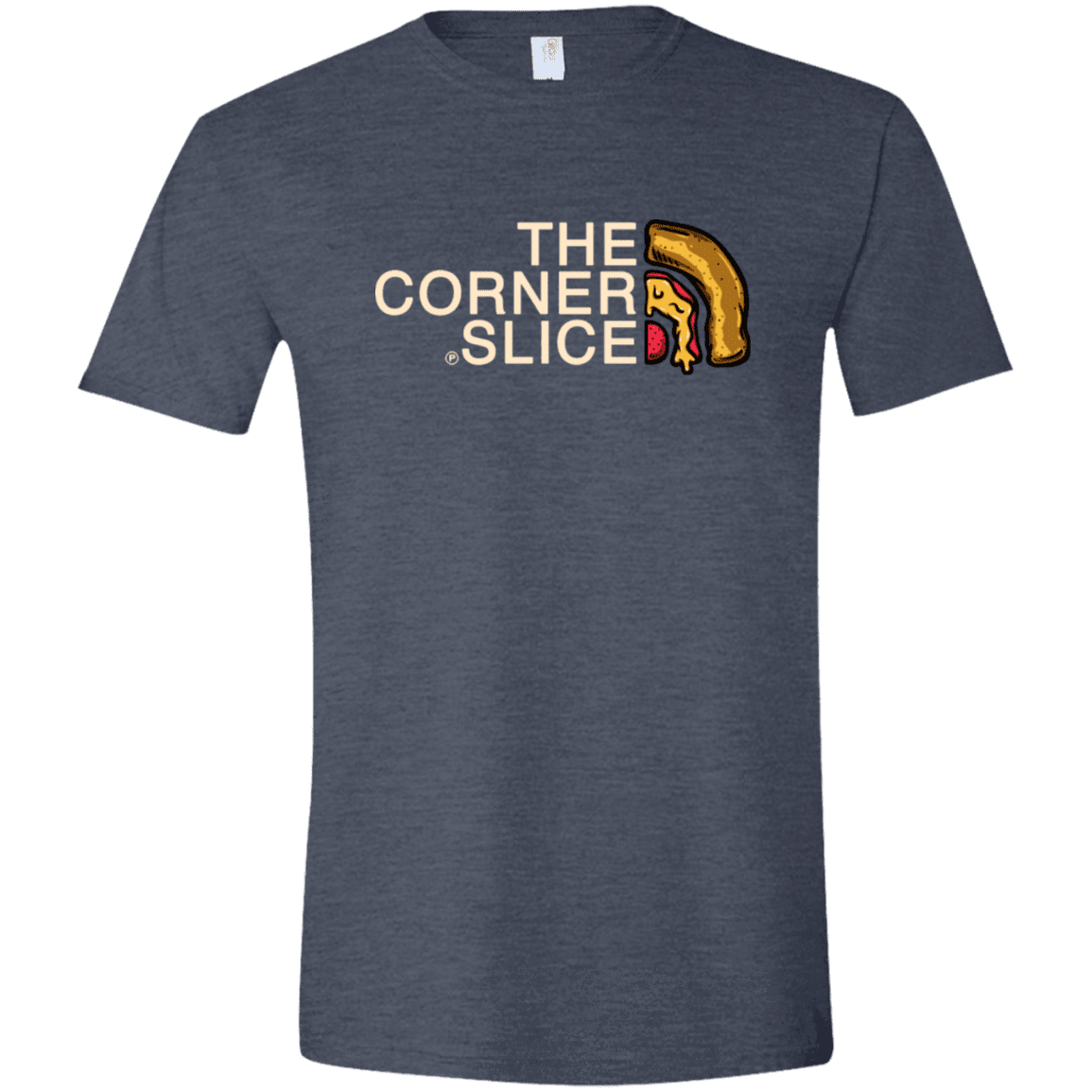 T-Shirts Heather Navy / S The Corner Slice Men's Semi-Fitted Softstyle