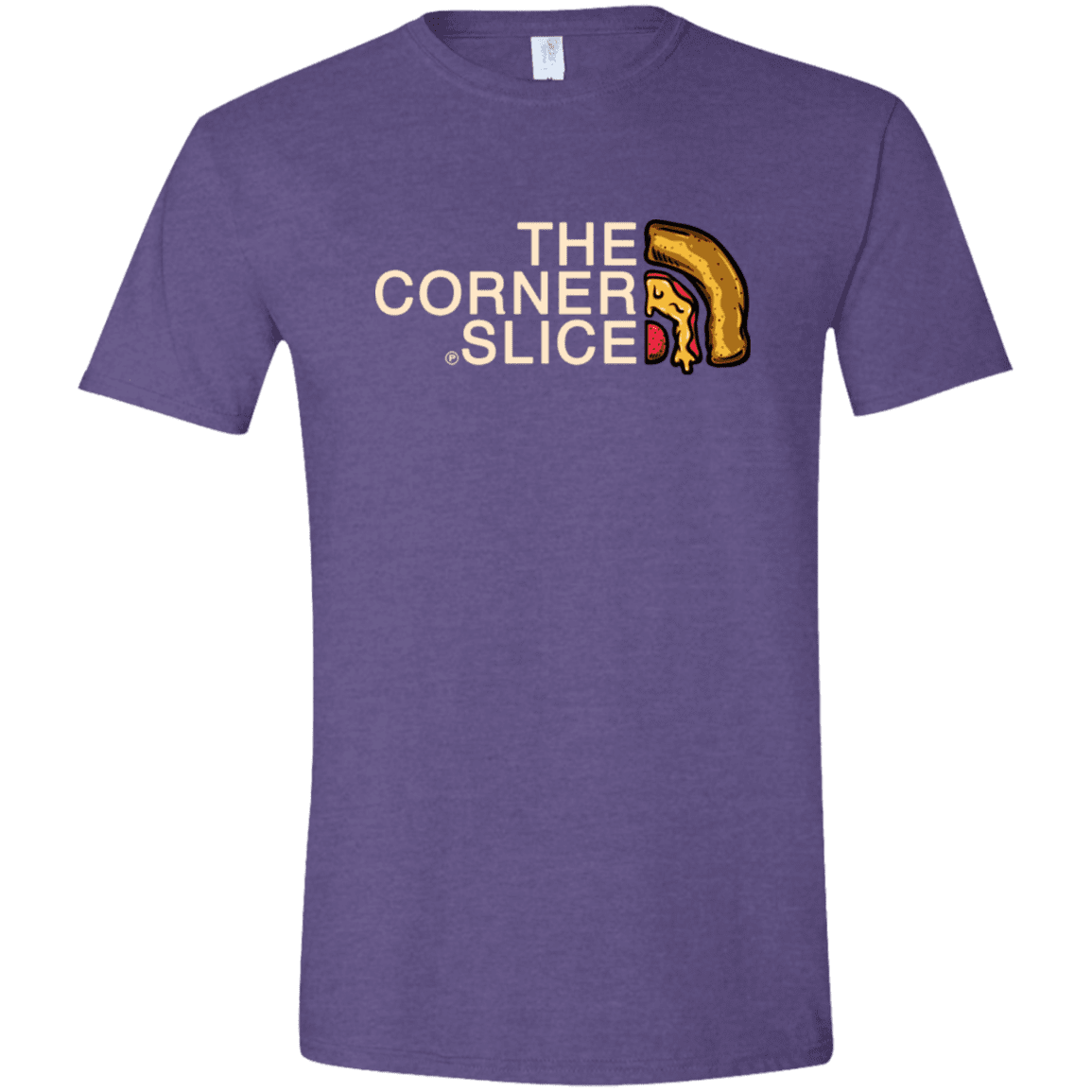 T-Shirts Heather Purple / S The Corner Slice Men's Semi-Fitted Softstyle