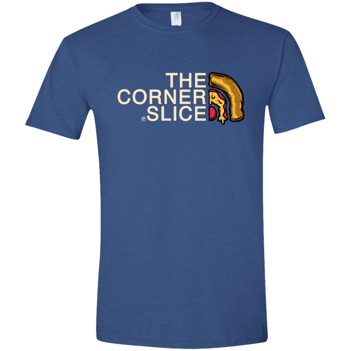 T-Shirts Heather Royal / X-Small The Corner Slice Men's Semi-Fitted Softstyle