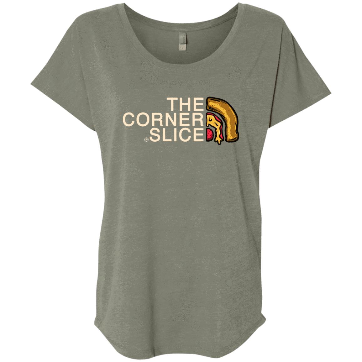 T-Shirts Venetian Grey / X-Small The Corner Slice Triblend Dolman Sleeve